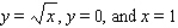 <strong>Find the volume of the solid bounded above by the surface z = f(x, y) And below by the plane region R. ; R is the region bounded by .</strong> A) B) C)