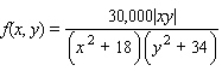 <strong>The population density of a certain city is given by the function where the origin (0, 0) gives the location of the government center. Find the population inside the rectangular area described by </strong> A) B) C) D)