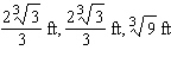 <strong>A closed rectangular box having a volume of is to be constructed. If the material for the sides costs and the material for the top and bottom costs , find the dimensions of the box that can be constructed with minimum cost.</strong> A) B) C) D) E)