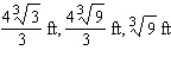 <strong>A closed rectangular box having a volume of is to be constructed. If the material for the sides costs and the material for the top and bottom costs , find the dimensions of the box that can be constructed with minimum cost.</strong> A) B) C) D) E)