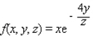 Find the first partial derivatives of the function.  