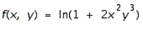 Find the second-order partial derivatives of the given function. Show that the mixed partial derivatives and are equal.