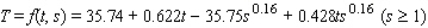 A formula used by meteorologists to calculate the wind chill temperature (the temperature that you feel in still air that is the same as the actual temperature when the presence of wind is taken into consideration) is where t is the actual air temperature in and S is the wind speed in mph. What is the wind chill temperature when the actual air temperature is and the wind speed is 25 mph? Please round the answer to the nearest __________ If the temperature is , by how much approximately will the wind chill temperature change if the wind speed increases from 25 mph to 26 mph? Please round the answer to the nearest tenth. __________