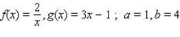 <strong>Sketch the graphs of the functions f and g and find the area of the region enclosed by these graphs and the vertical lines x = a and x = b. </strong> A) B) C) D)