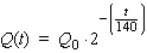 <strong>The radioactive element polonium decays according to the law where is the initial amount and the time t is measured in days. If the amount of polonium left after 560 days is 40 mg, what was the initial amount present?</strong> A) The initial amount was 642 mg B) The initial amount was 640 mg C) The initial amount was 635 mg D) The initial amount was 629 mg