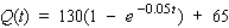 The American Court Reporting Institute finds that the average student taking Advanced Machine Shorthand, an intensive 20-week course, progresses according to the function   ,   , where Q(t) measures the number of words (per minute) of dictation that the student can take in machine shorthand after t weeks in the course. Sketch the graph of the function Q and answer the following questions:  A.What is the beginning shorthand speed for the average student in this course? B.What shorthand speed does the average student attain halfway through the course? C.How many words per minute can the average student take after completing this course?