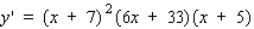 <strong>Use logarithmic differentiation to find the derivative of the function. </strong> A) B) C) D)