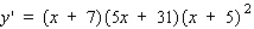 <strong>Use logarithmic differentiation to find the derivative of the function. </strong> A) B) C) D)