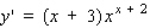 <strong>Use logarithmic differentiation to find the derivative of the function. </strong> A) B) C) D)