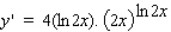 <strong>Use logarithmic differentiation to find the derivative of the function. </strong> A) B) C) D) E)