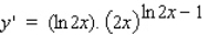 <strong>Use logarithmic differentiation to find the derivative of the function. </strong> A) B) C) D) E)
