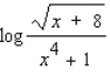 Use the laws of logarithms to simplify the expression.  