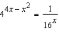 Solve the equation for x.  