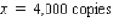 <strong>The quantity demanded each month of the Walter Serkin recording of Beethoven's Moonlight Sonata, manufactured by Phonola Record Industries, is related to the price/compact disc. The equation , where p denotes the unit price in dollars and x is the number of discs demanded, relates the demand to the price. The total monthly cost (in dollars) for pressing and packaging x copies of this classical recording is given by . To maximize its profits, how many copies should Phonola produce each month? Hint: The revenue is , and the profit is .</strong> A) B) C) D) E)