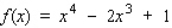 Find the inflection points of the following function.  
