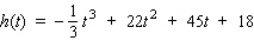 The height (in feet) attained by a rocket t sec into flight is given by the function . When is the rocket rising and when is it descending?