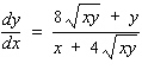 <strong>Find by implicit differentiation. </strong> A) B) C) D) E)