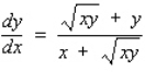 <strong>Find by implicit differentiation. </strong> A) B) C) D) E)