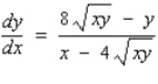 <strong>Find by implicit differentiation. </strong> A) B) C) D) E)