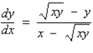 <strong>Find by implicit differentiation. </strong> A) B) C) D) E)