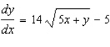 <strong>Find by implicit differentiation. </strong> A) B) C) D) E)