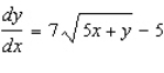 <strong>Find by implicit differentiation. </strong> A) B) C) D) E)