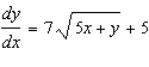 <strong>Find by implicit differentiation. </strong> A) B) C) D) E)