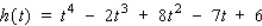 Find the first and second derivatives of the function.  