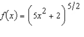 Find the first and second derivatives of the function.  