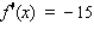 Let   . Find the values of x for which   .