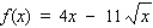 Find the derivative of the function by using the rules of differentiation.