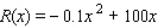 The revenue (in dollars) realized by Apollo from the sale of its inkjet printers is given by   where x denotes the number of units manufactured each month. What is Apollo's revenue when 1,500 units are produced?