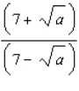 Rationalize the denominator of the expression.  