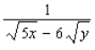 Rationalize the denominator of the expression.  