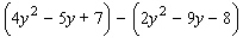 Perform the indicated operations and simplify the expression.