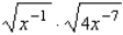 Rewrite the expression using positive exponents only.  