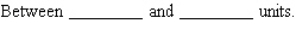 A manufacturer of a certain commodity has estimated that her profit in thousands of dollars is given by the expression   where x (in thousands) is the number of units produced. What production range will enable the manufacturer to realize a profit of at least $14,000 on the commodity?  