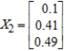 <strong>Find (the probability distribution of the system after two observations) for the given distribution vector and the given transition matrix . </strong> A) B) C) D)
