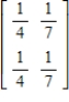 Determine whether the given matrix is stochastic. 