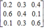 Determine whether the given matrix is stochastic. 