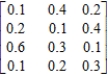 Determine whether the given matrix is stochastic. 