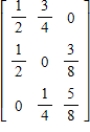 <strong>Determine whether the matrix is regular. </strong> A) Regular B) Not regular