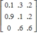 <strong>Determine whether the matrix is regular. </strong> A) Regular B) Not regular