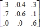 <strong>Determine whether the matrix is regular. </strong> A) Not regular B) Regular