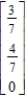 <strong>Find the steady-state vector for the transition matrix. </strong> A) B) C) D) E)