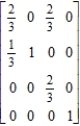 Compute the steady-state matrix of the given stochastic matrix. 