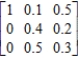 Answer whether the matrix is the steady-state matrix of the given stochastic matrix 