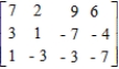 Determine whether the given two-person, zero-sum matrix game is strictly determined. 