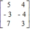 Consider the two-person, zero-sum matrix game. If the game is strictly determined, find the saddle point(s) of the game. 