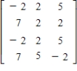 Determine the maximin and minimax strategies for the two-person, zero-sum matrix game.
